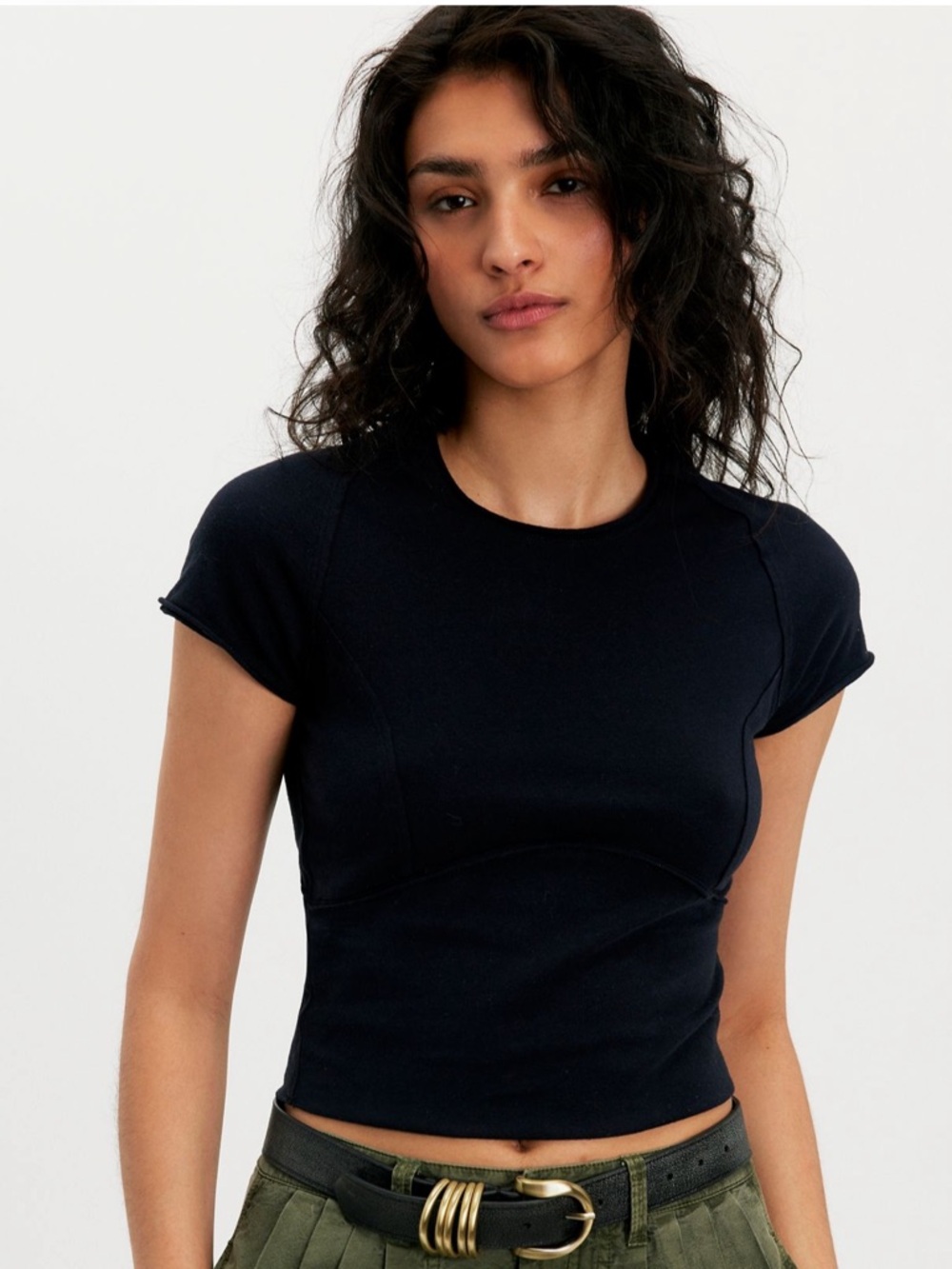 We The Free Protagonist Cropped Cap Sleeve Tee